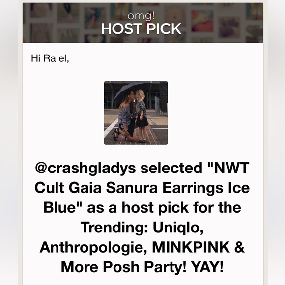 🌺🎉HP🎉🌺 NWT Cult Gaia Sanura Earrings Ice Blue - Picture 16 of 16